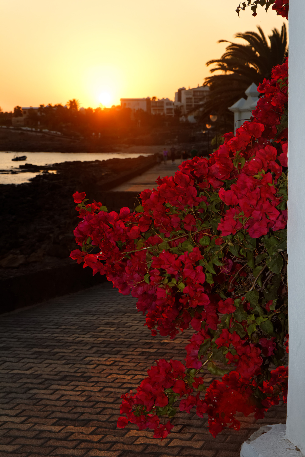 Abendstimmung an der Uferpromenade Playa Blanca, Lanzarote