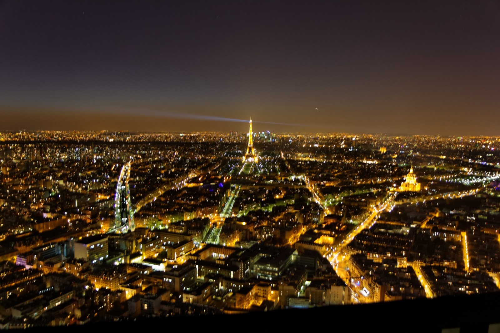Paris by night, Blick vom Tour Montparnasse