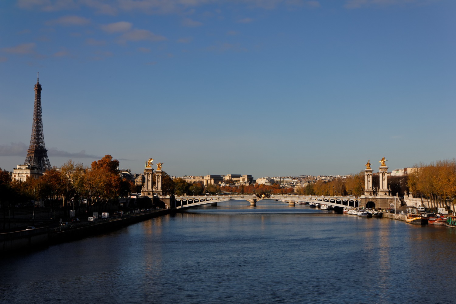 Seine und Eiffelturm, Paris