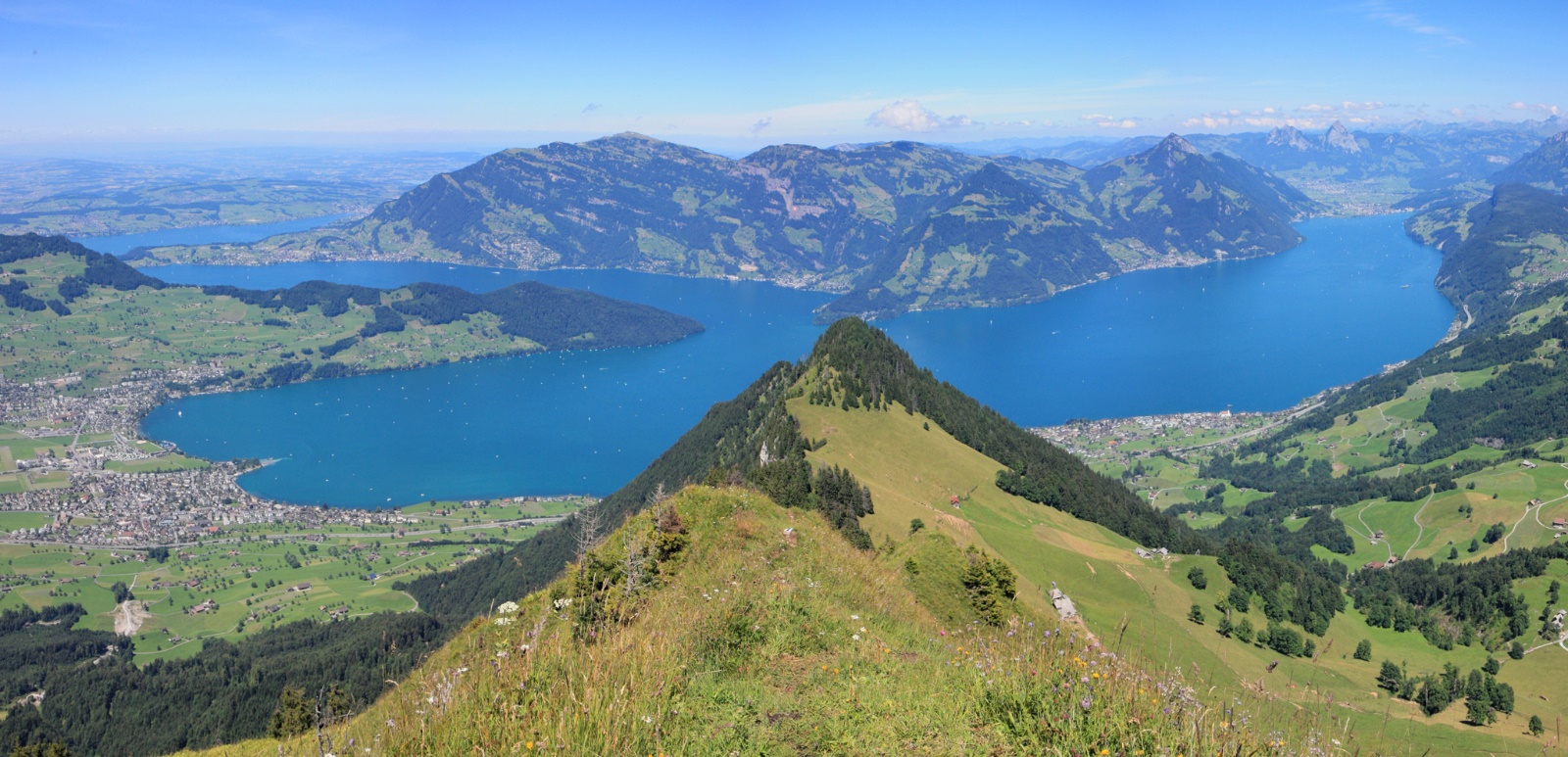 Ausblick vom Buochserhorn Richtung Vierwaldstättersee
